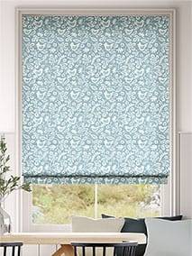 Tweets & Berries Sky Blue Roman Blind thumbnail image