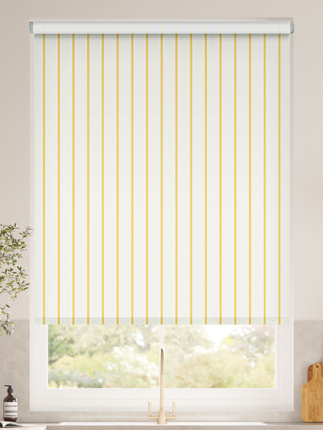 Twill Stripe Daffodil Roller Blind thumbnail image