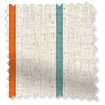 Twill Stripe Linen Mediterranean Roman Blind swatch image