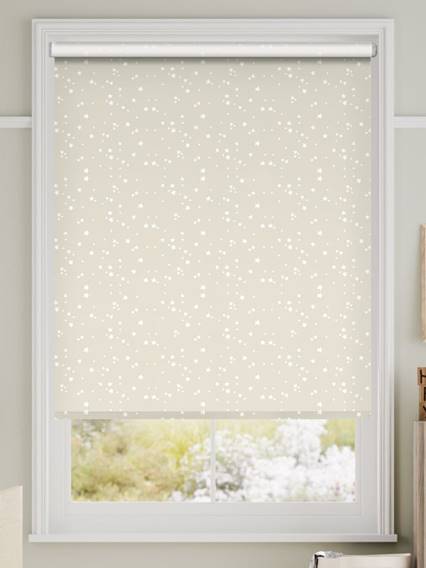 Twinkling Stars Blackout Cream Roller Blind thumbnail image