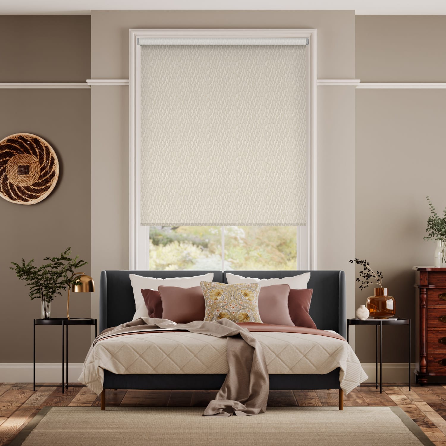 Twist2Go Choices Alcyone White Gold Roller Blind