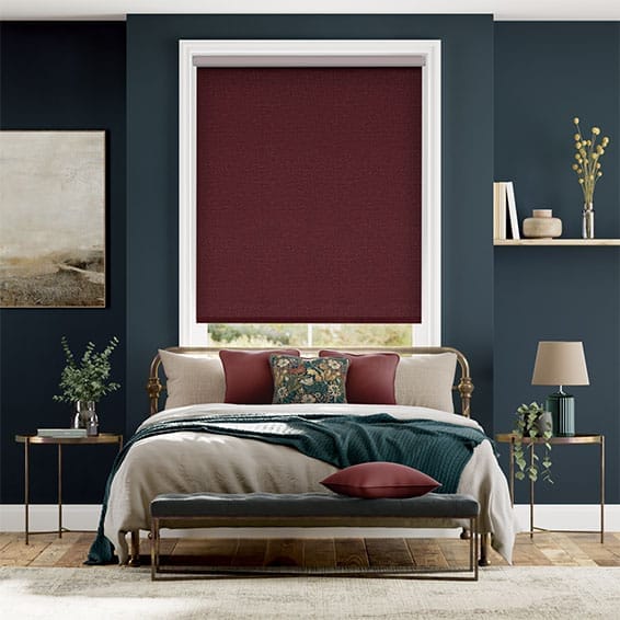 Twist2Go Choices Paleo Linen Ruby Red  Roller Blind