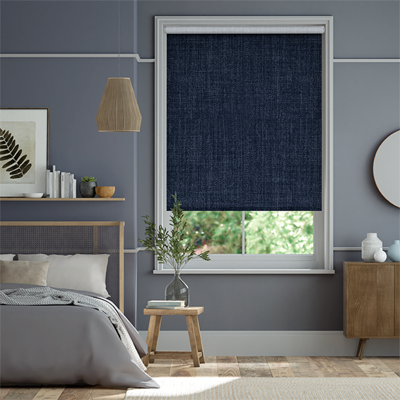Twist2Go Thermal Luxe Dimout Twilight Blue Roller Blind