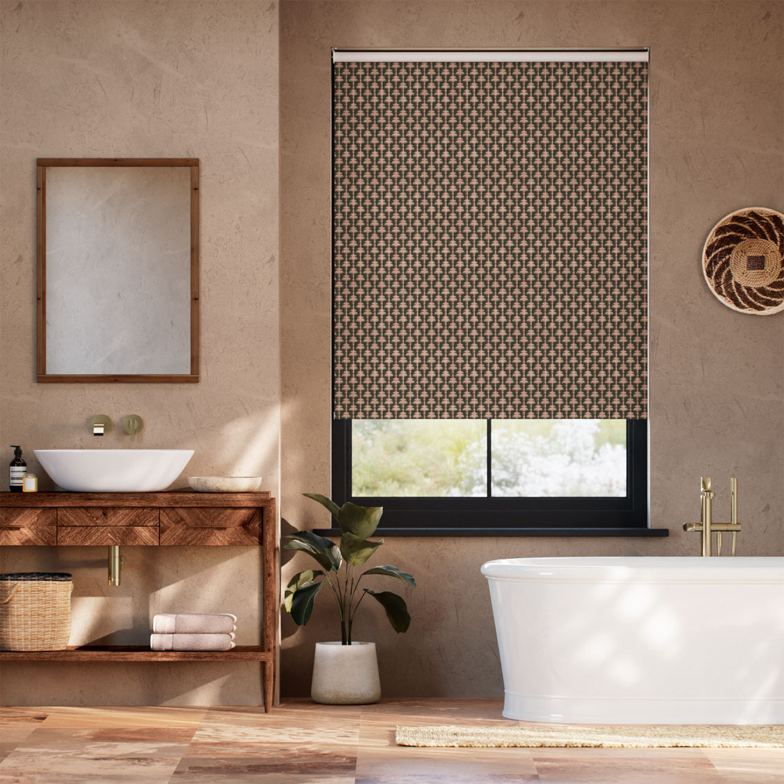 Twist2Go Apollo Paradise Flamingo Pink Roller Blind