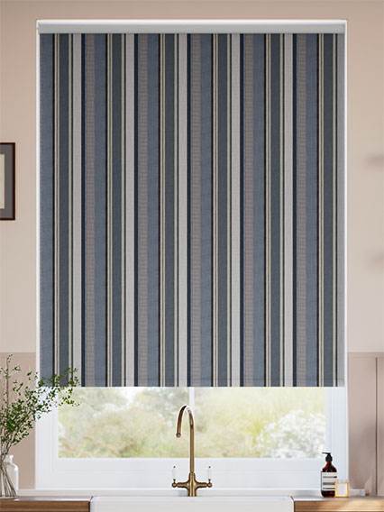 Twist2Go Archive Stripe Denim Roller Blind thumbnail image
