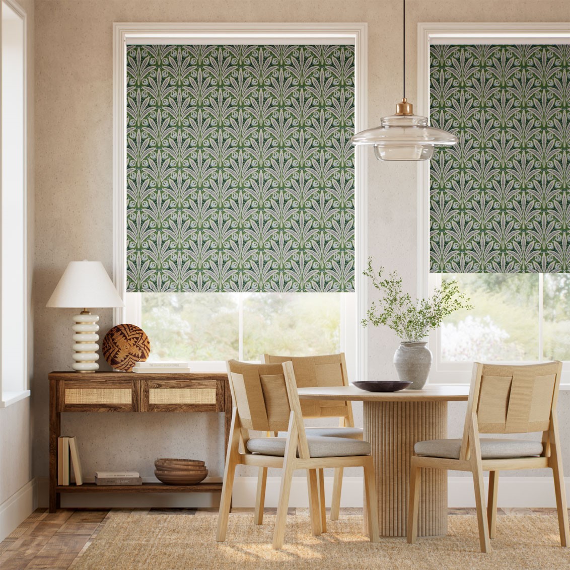 Twist2Go Attingham Forest Green Roller Blind