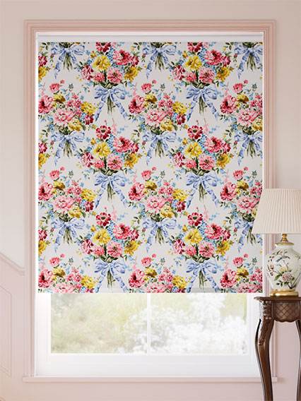 Twist2Go Bow Bouquet Faux Silk Cream Roller Blind thumbnail image