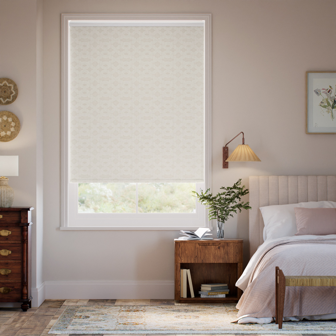 Twist2Go Choices Alicia Jacquard Sand Roller Blind