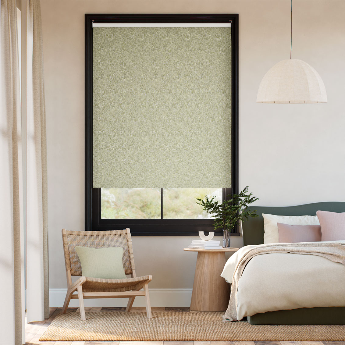 Twist2Go Choices Himalayas Olive Roller Blind