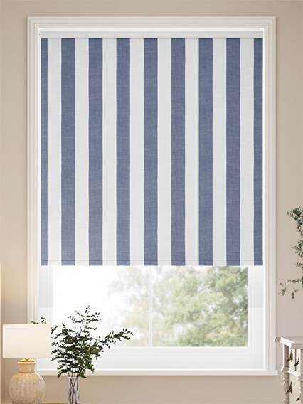 Twist2Go Choices Tessa Stripe Navy Roller Blind thumbnail image