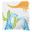 Twist2Go Dino Friends Blackout White Roller Blind sample image