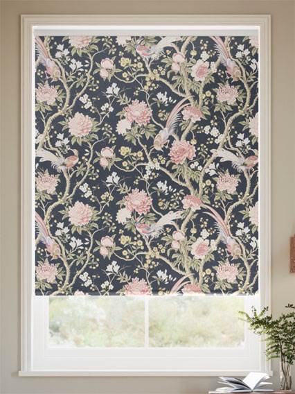 Twist2Go Elysian Paradise Faux Silk Midnight Blush Roller Blind thumbnail image