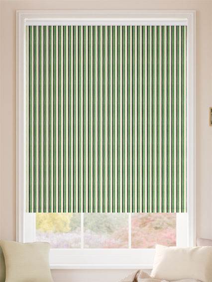 Twist2Go Hand Painted Stripes Hawthorn & Dark Green Roller Blind thumbnail image