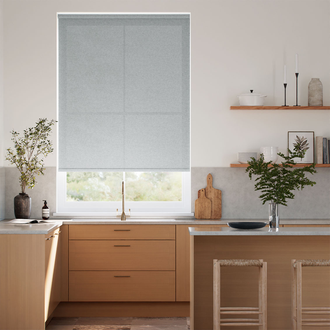 Twist2Go Maoke Grey Roller Blind