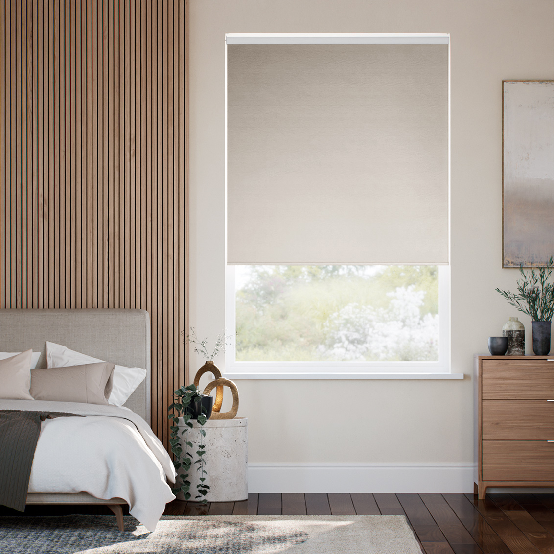 Twist2Go Osaka Faux Silk Smokey Quartz Roller Blind