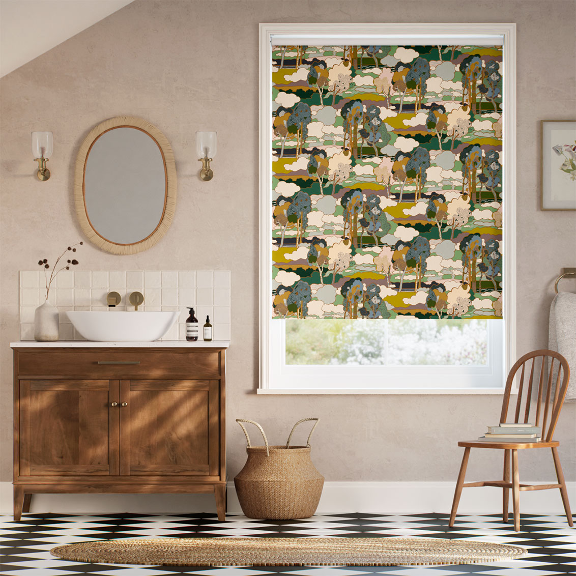 Twist2Go Prospect Road Forest  Roller Blind