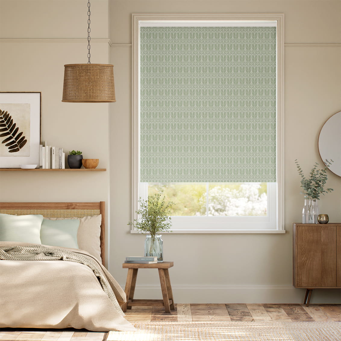 Twist2Go Quill Feather Sage Roller Blind