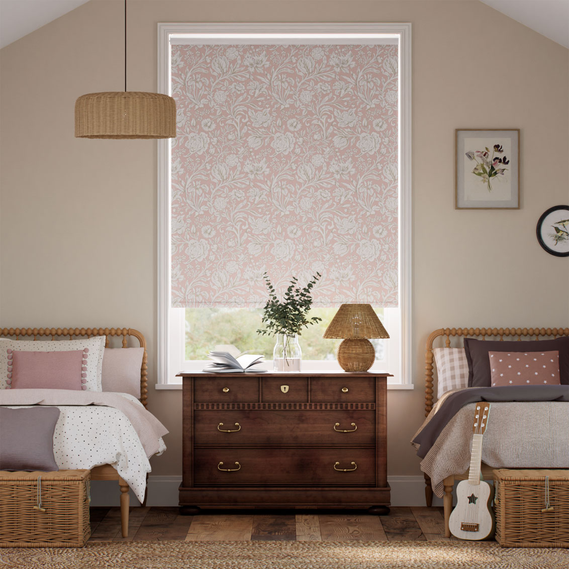 Twist2Go Sambourne Blush Roller Blind