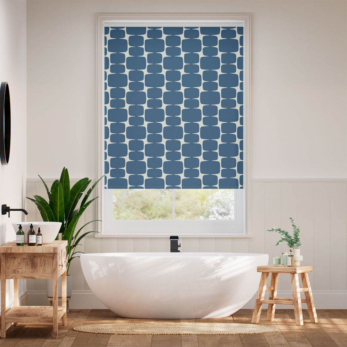 Twist2Go Splash Blackout Lohko Denim Roller Blind
