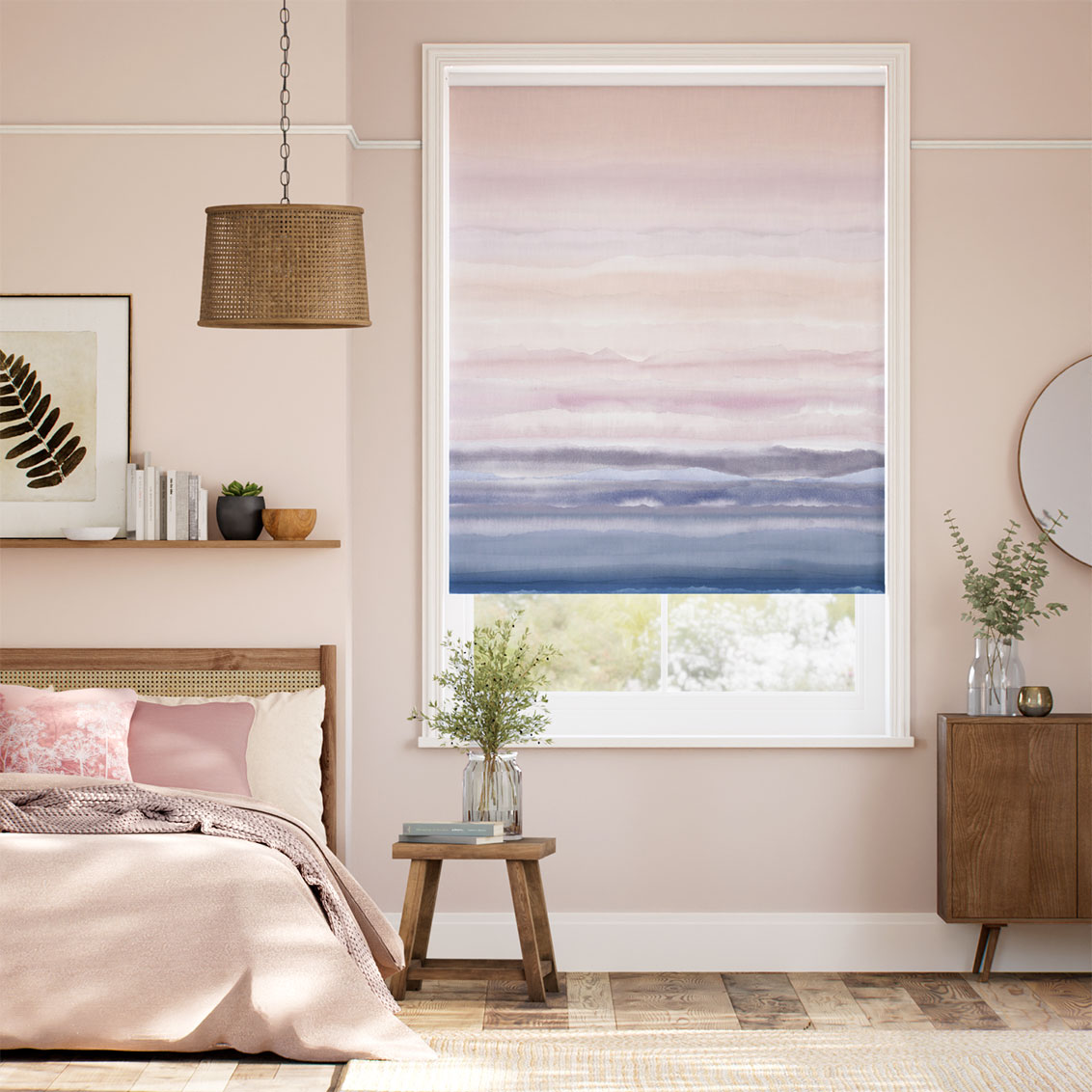 Twist2Go Strata Stripe Dusk Roller Blind