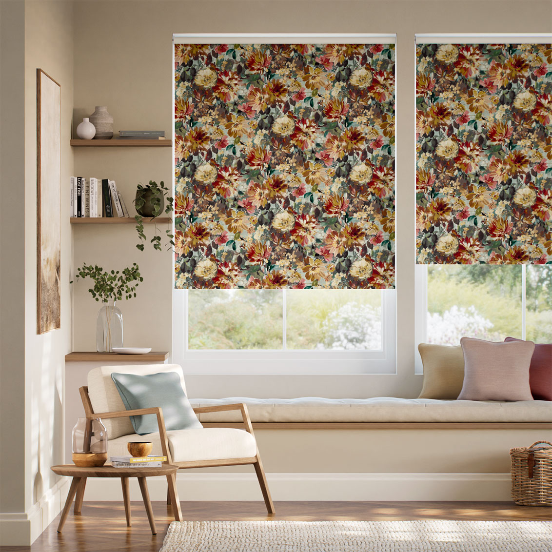Twist2Go Tahiti Duckegg Sunflower Roller Blind