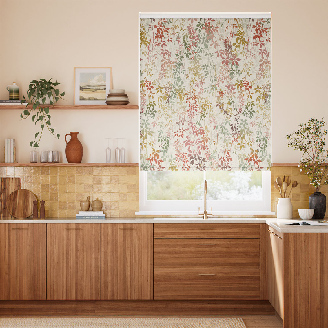 Twist2Go Virginia Creeper Early Autumn Roller Blind
