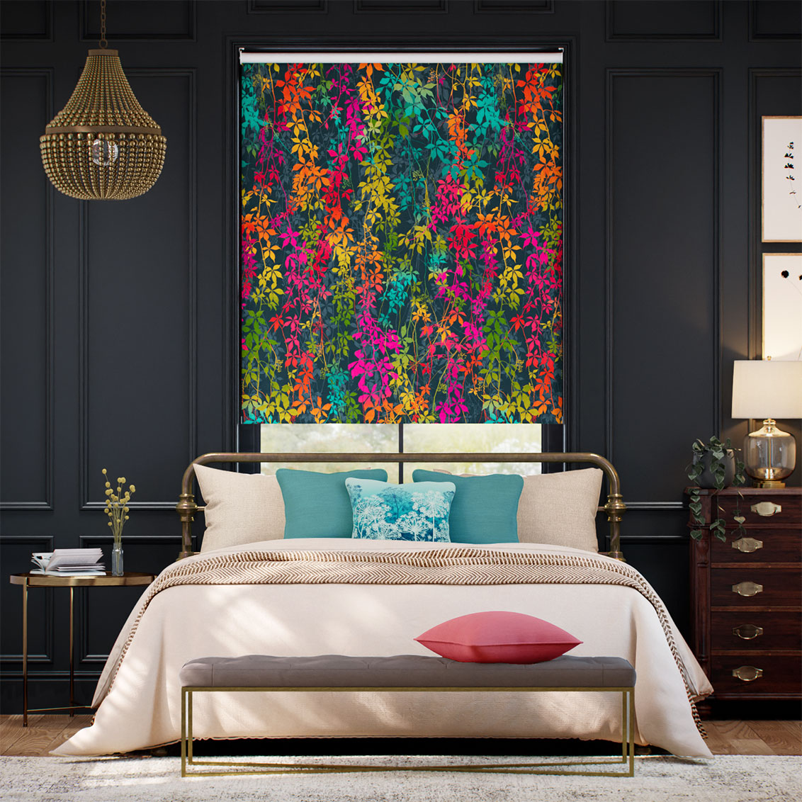 Twist2Go Virginia Creeper Rainbow Roller Blind