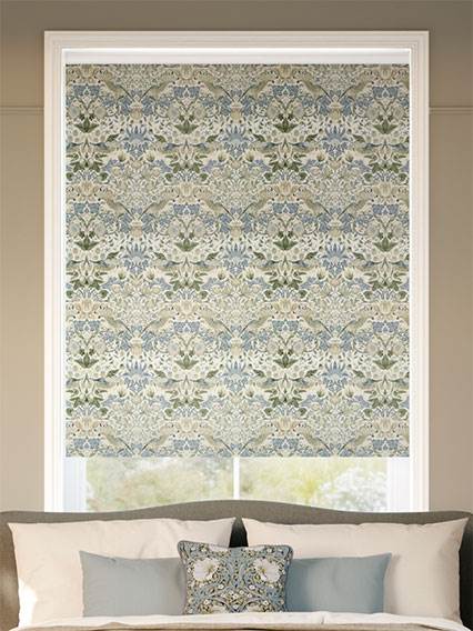 Twist2Go William Morris Strawberry Thief Jacquard Glacier Roller Blind thumbnail image