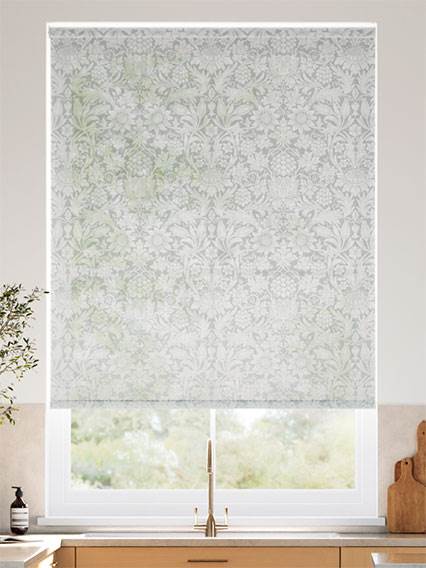 Twist2Go William Morris Sunflower Voile Silver Grey Roller Blind thumbnail image