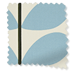 Two Colour Stem Powder Blue Roman Blind swatch image