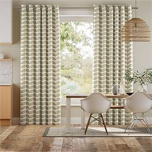 Two Colour Stem Warm Grey Curtains thumbnail image