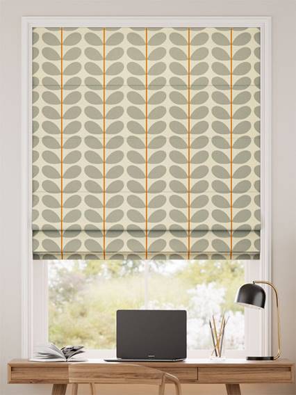 Two Colour Stem Warm Grey Roman Blind thumbnail image