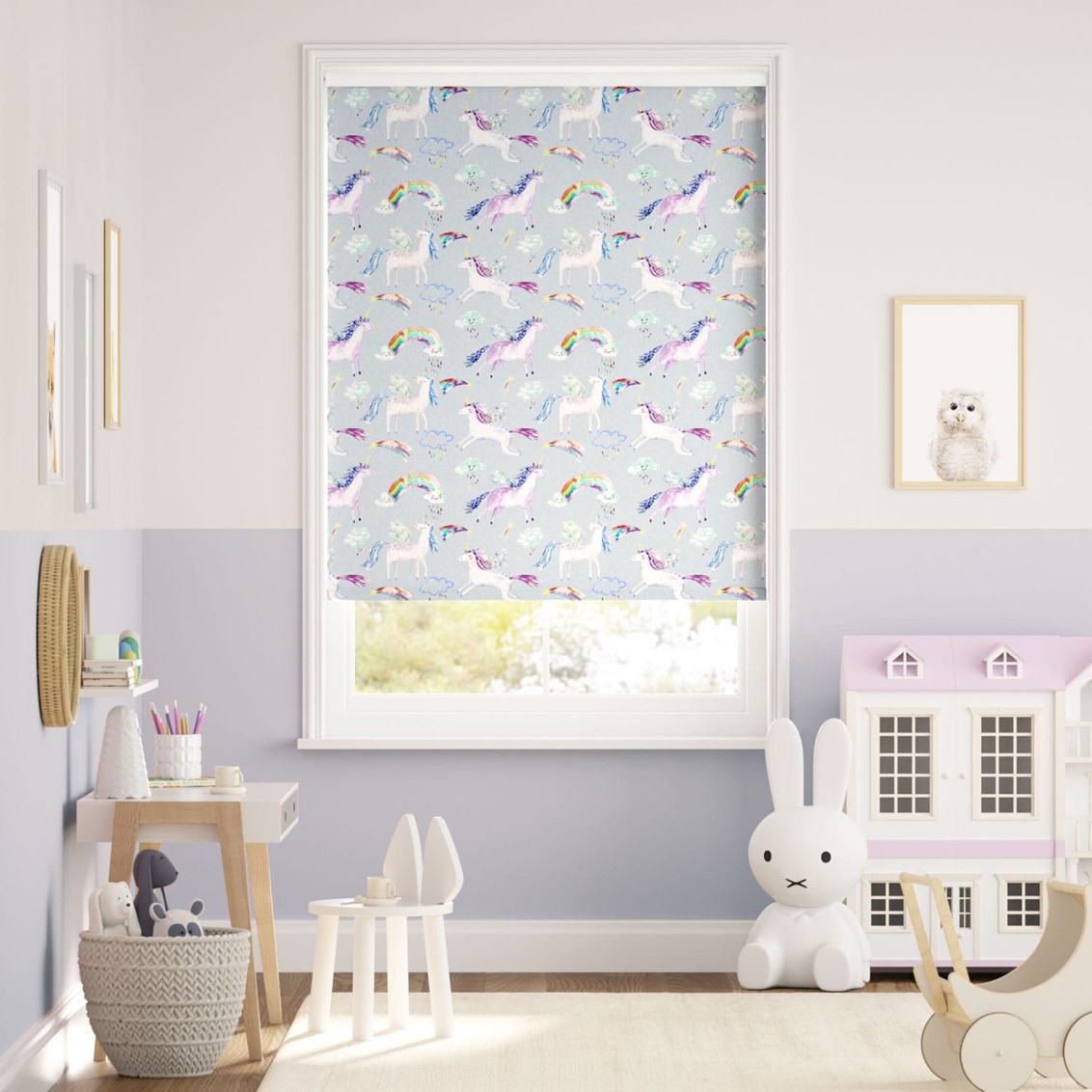 Unicorn Dance Blackout Stone Roller Blind