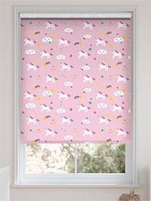 Twist2Go Unicorn Dreams Blackout Pink Roller Blind thumbnail image