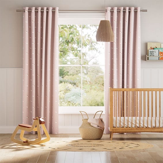 Unicorn Soft Pink Curtains