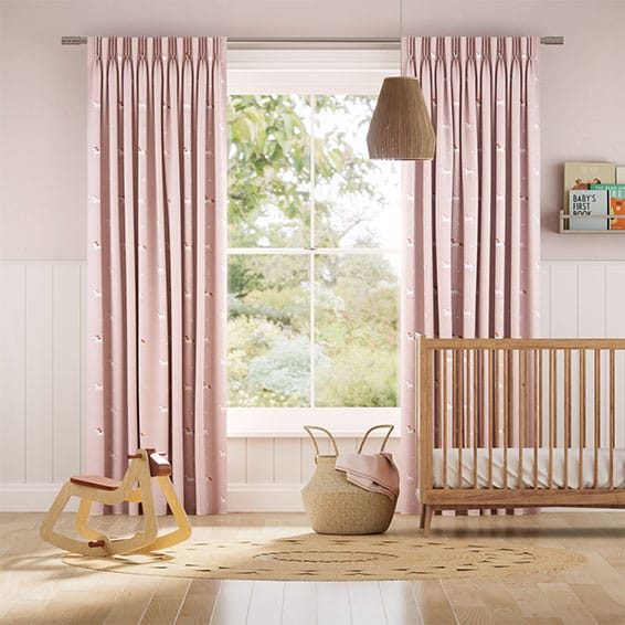 Unicorn Soft Pink Curtains