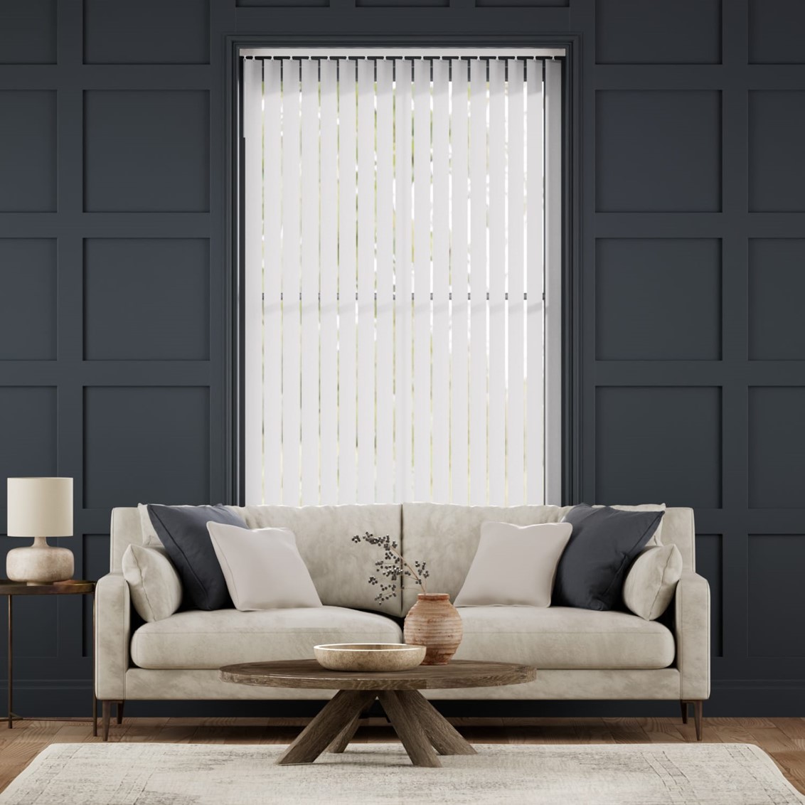 Utopia White Vertical Blind