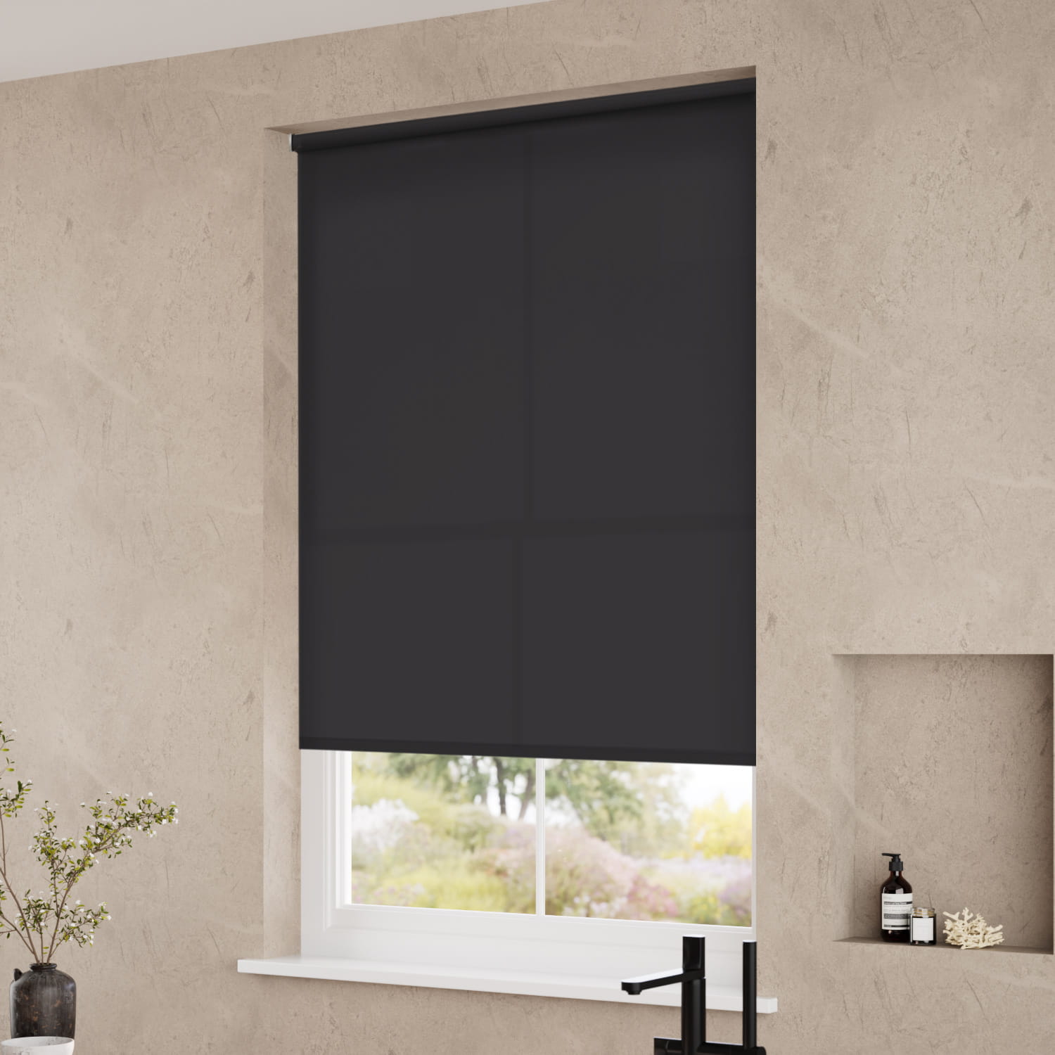 Valencia Charcoal Roller Blind