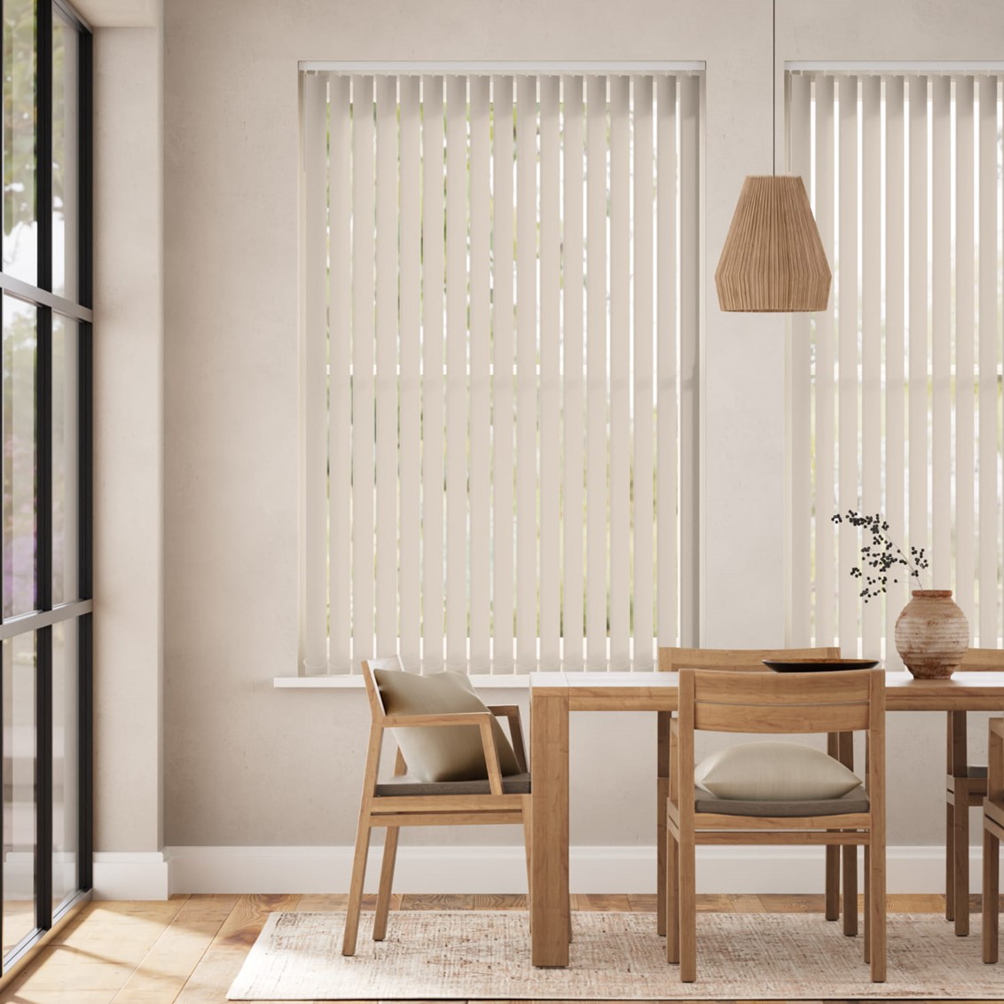 Valencia Eggshell Vertical Blind