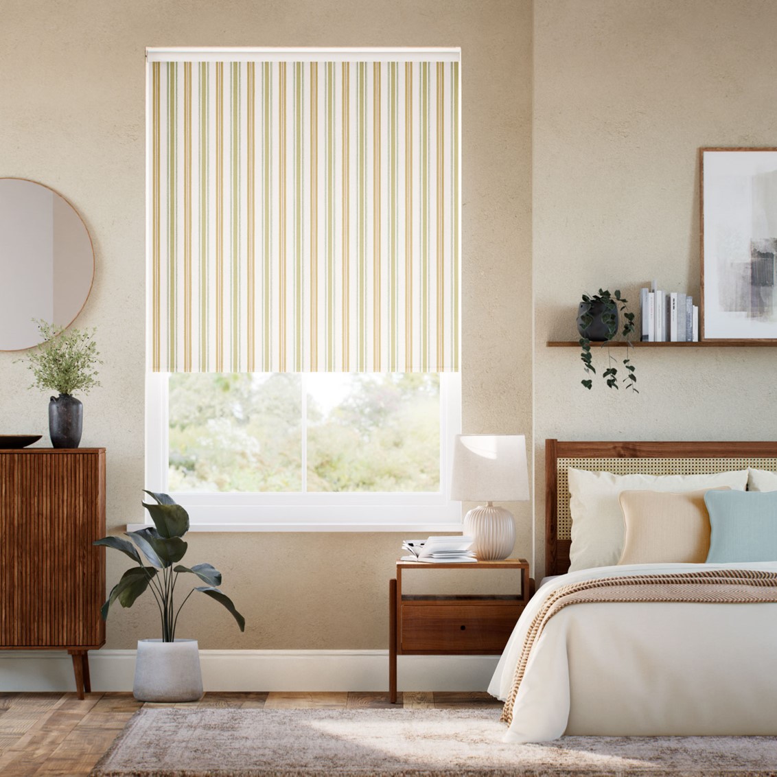 Valley Stripe Clouds & Sunshine Roller Blind