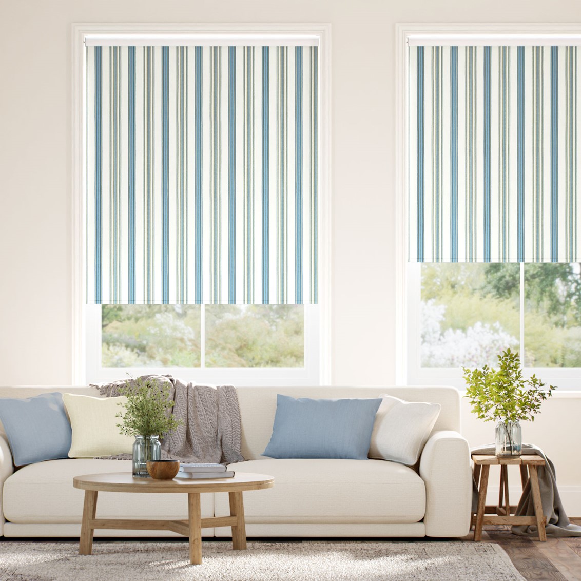 Valley Stripe Sea Shore Roller Blind