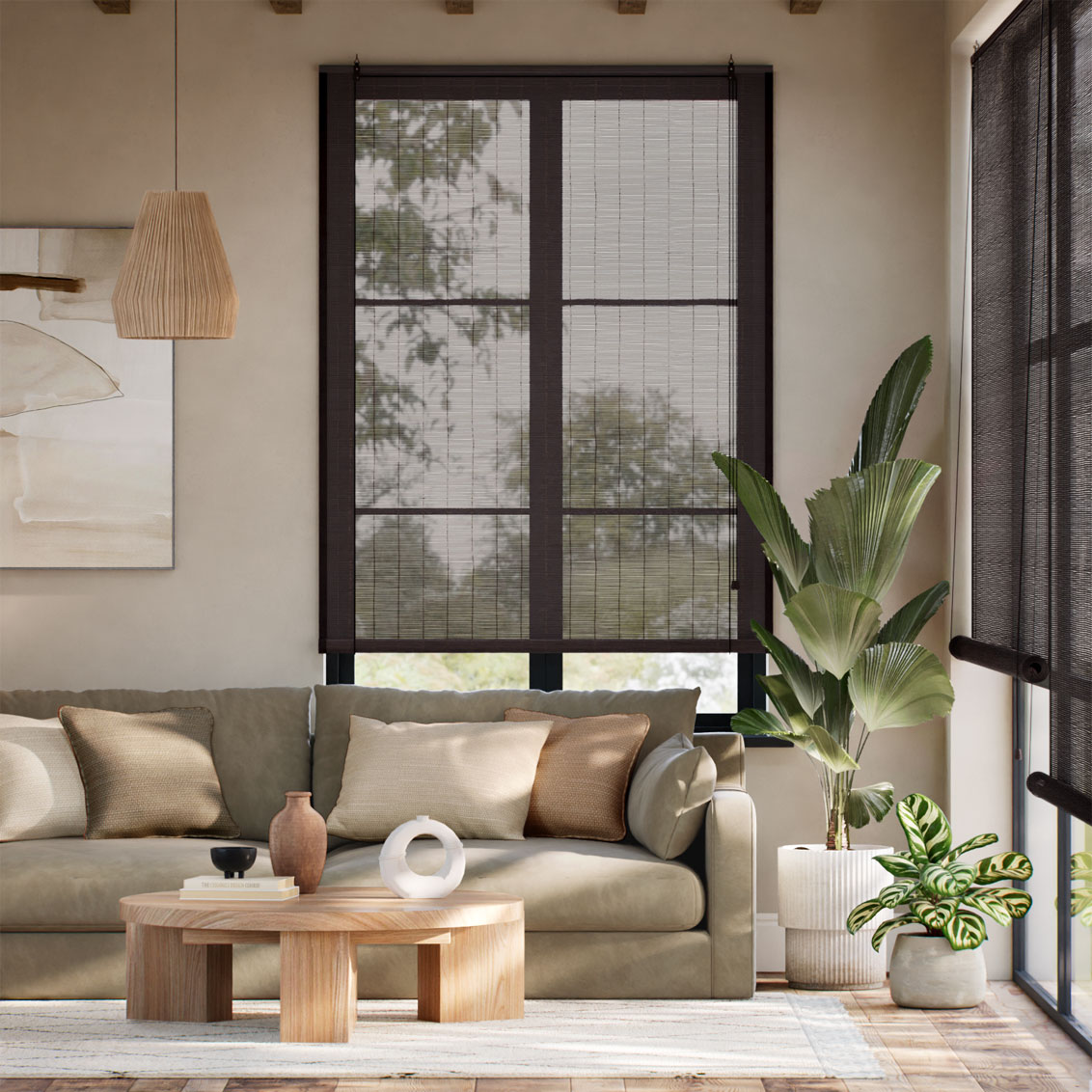 Vanua Umber & Acorn Roll Up Blind