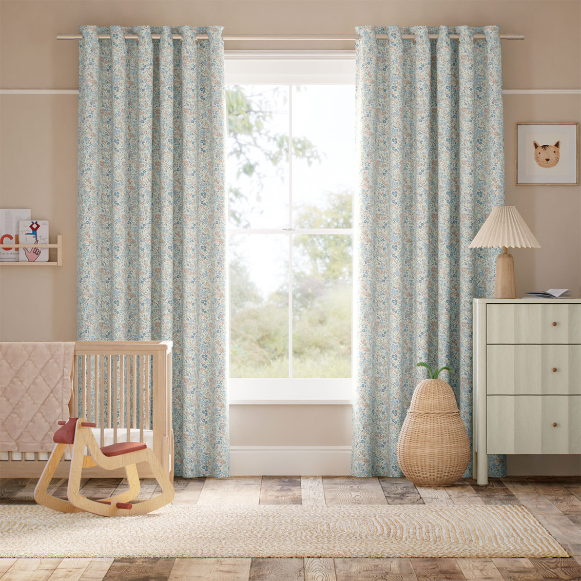 Velasco Coral Curtains