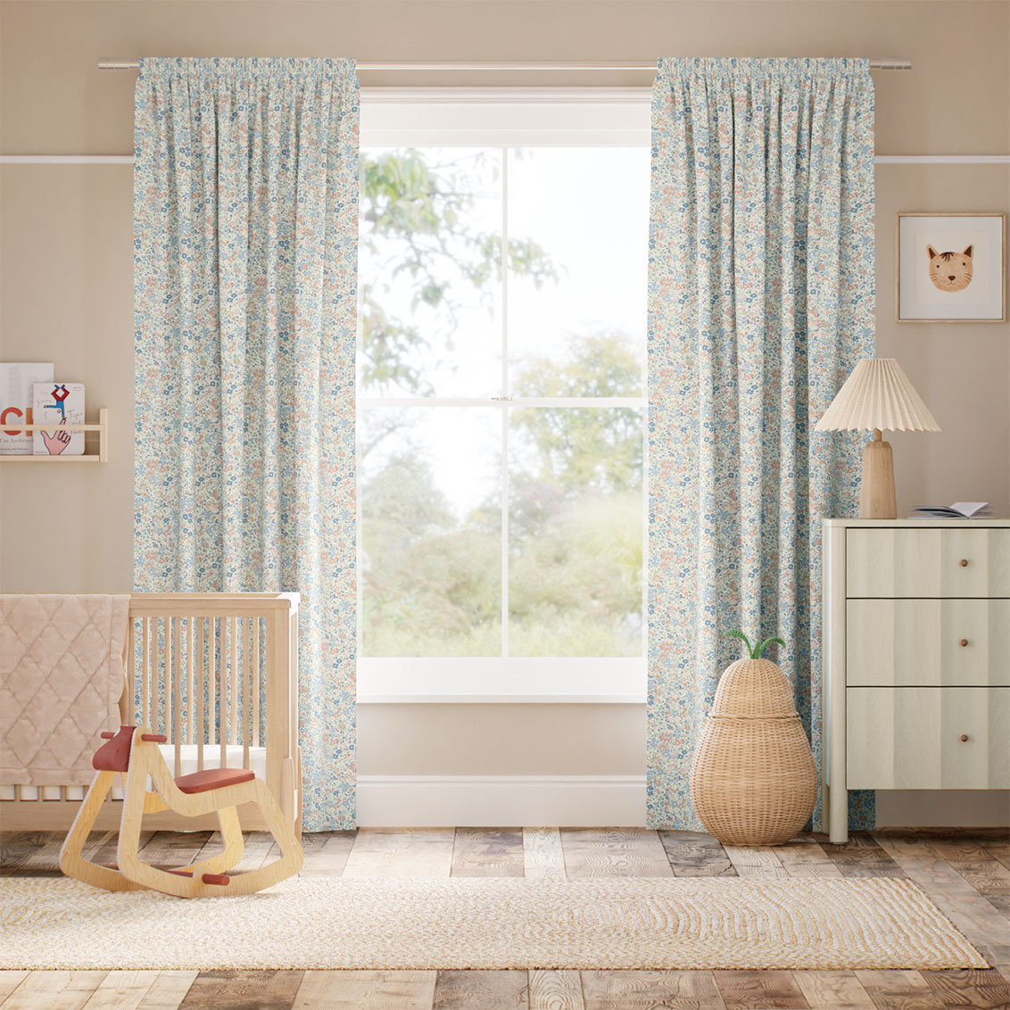 Velasco Coral Curtains