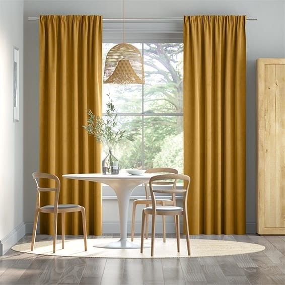 Velvet Antique Gold  Curtains