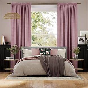 Velvet Dusky Rose Curtains thumbnail image