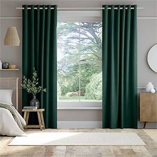 Velvet Forest Green Curtains thumbnail image