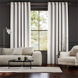 Velvet Pure White Curtains thumbnail image