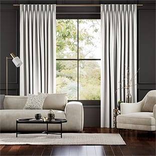 Velvet Pure White Curtains thumbnail image