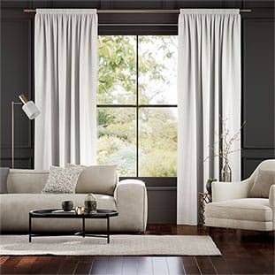 Velvet Pure White Curtains thumbnail image